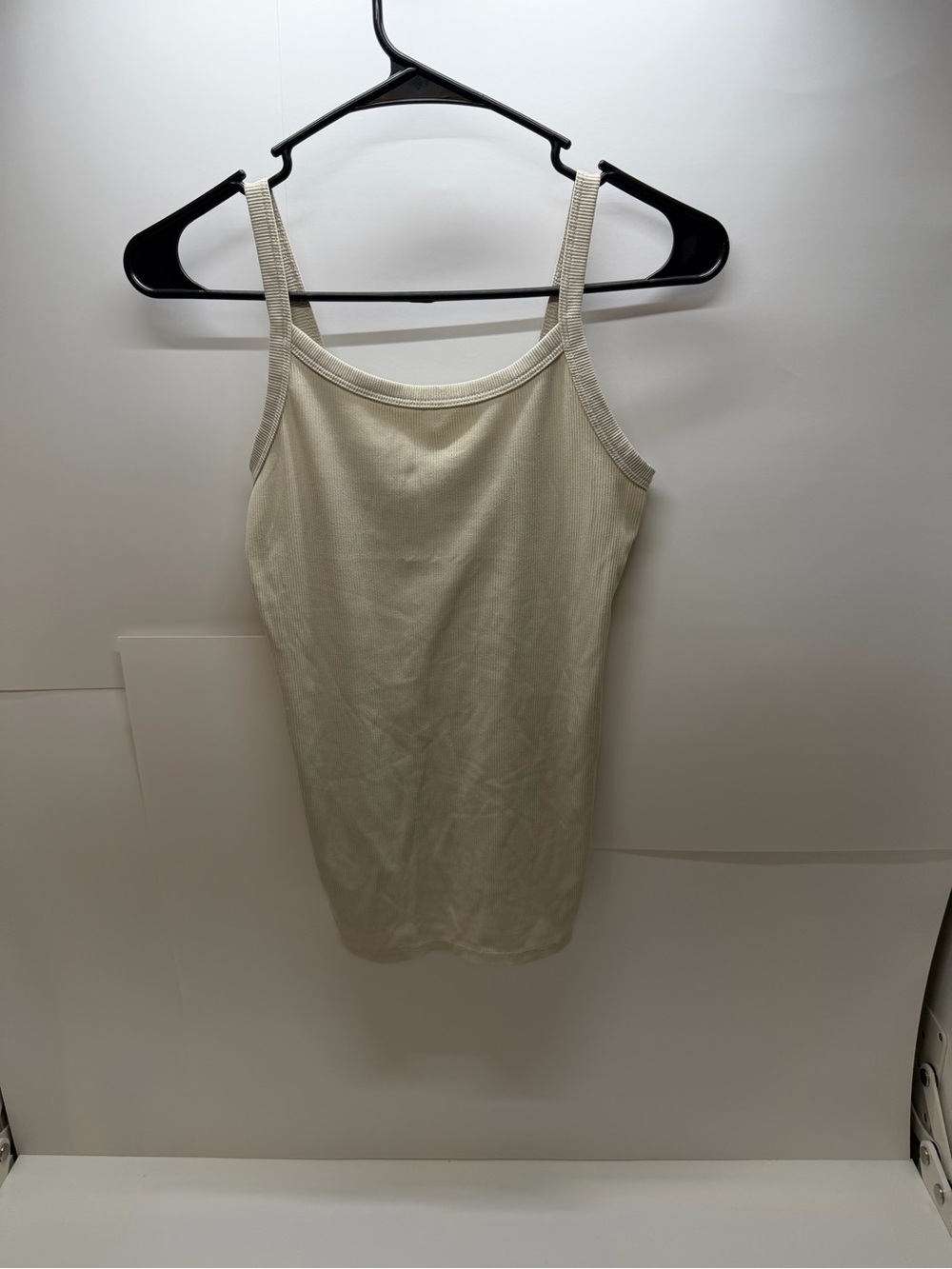 No Boundaries Cream Slim Stretch Tank
